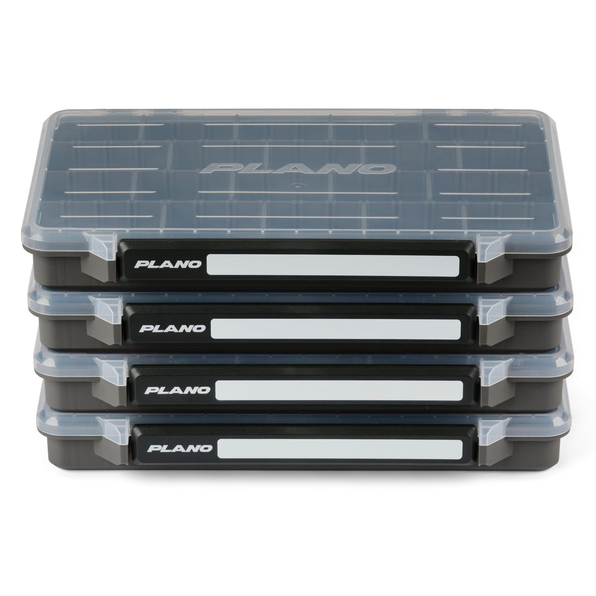 4-Pack Tackle Storage Box with Customizable Dividers and Rust Protection