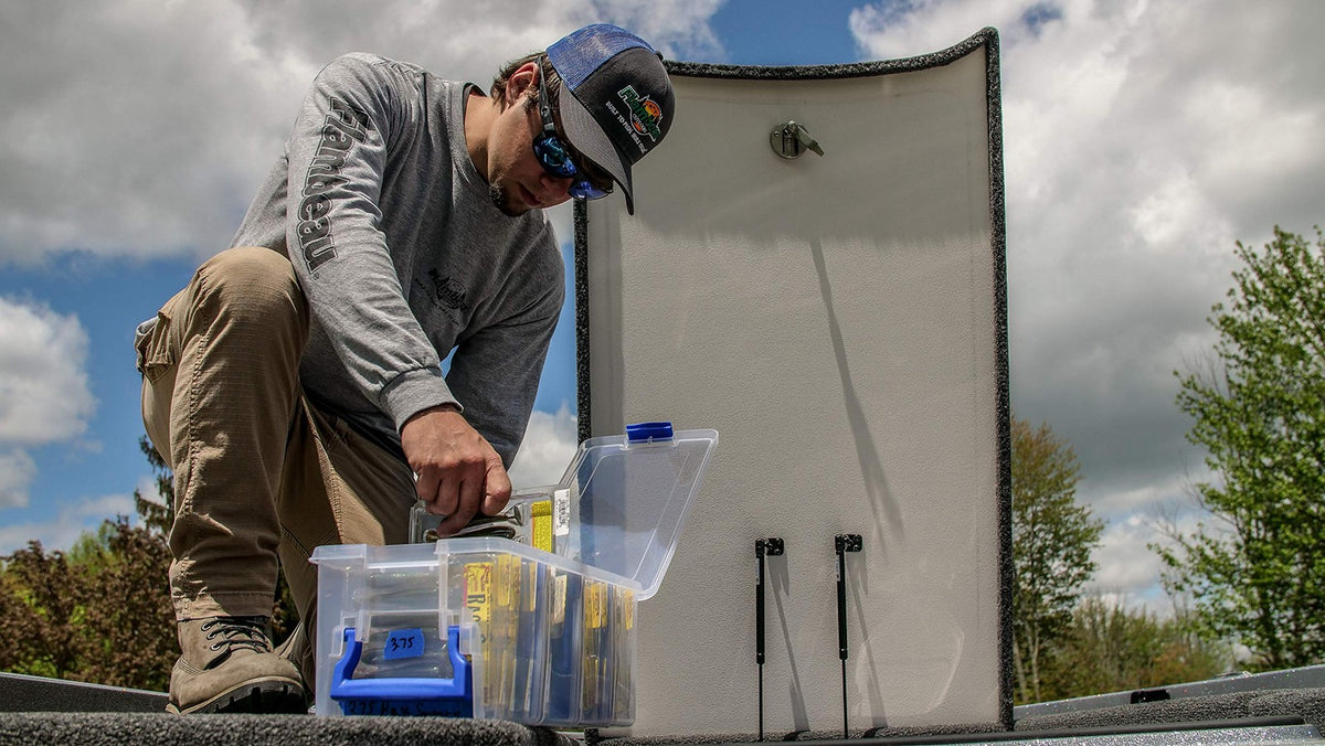 Clear Soft Bait Organizer Box with Adjustable Dividers - Rust-Resistant Fishing Tackle Storage