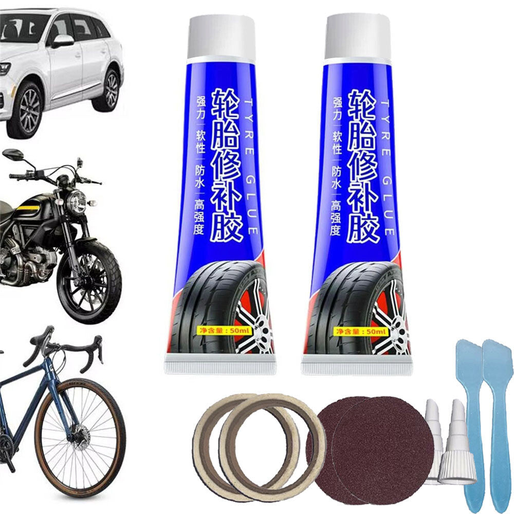 50ml Tire Sidewall Repair Glue for Punctures & Leaks, Easy Fix