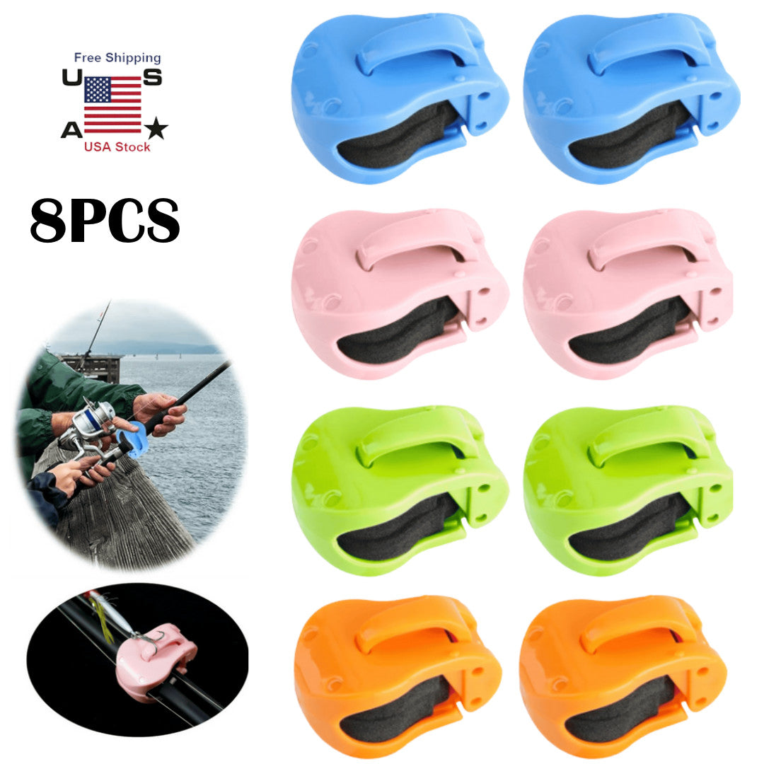Multifunctional Fishing Rod Holder Set - Durable ABS Storage & Tie Holders