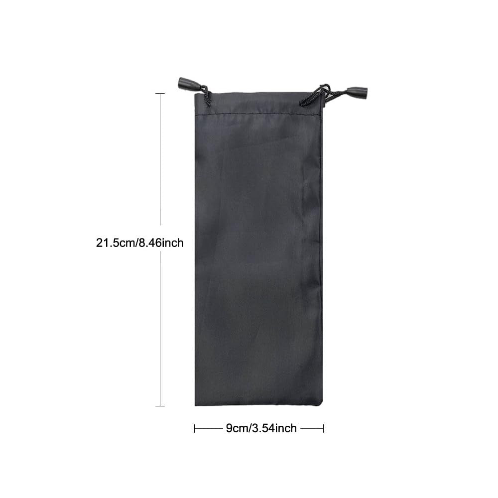 6 Pack Aluminum Tent Stakes Bag with Drawstring Storage Pouch - Camping Gear Organizer