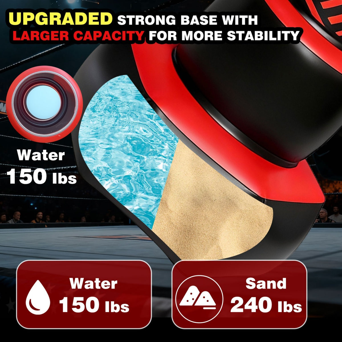 Kids Punching Bag Set with Gloves and Pump - Inflatable Freestanding Martial Arts Toy