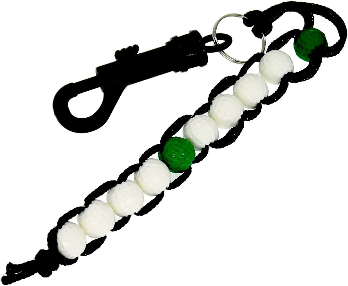 Golf Score Counter Beads with Clip - Stroke Tracking Tool for Golfers