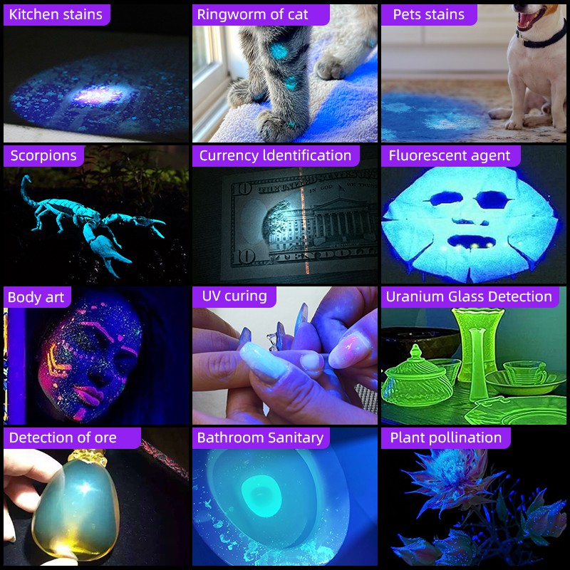 365Nm Longwave UV Black Light for Mineral Rock Hunting - Strong Blacklight