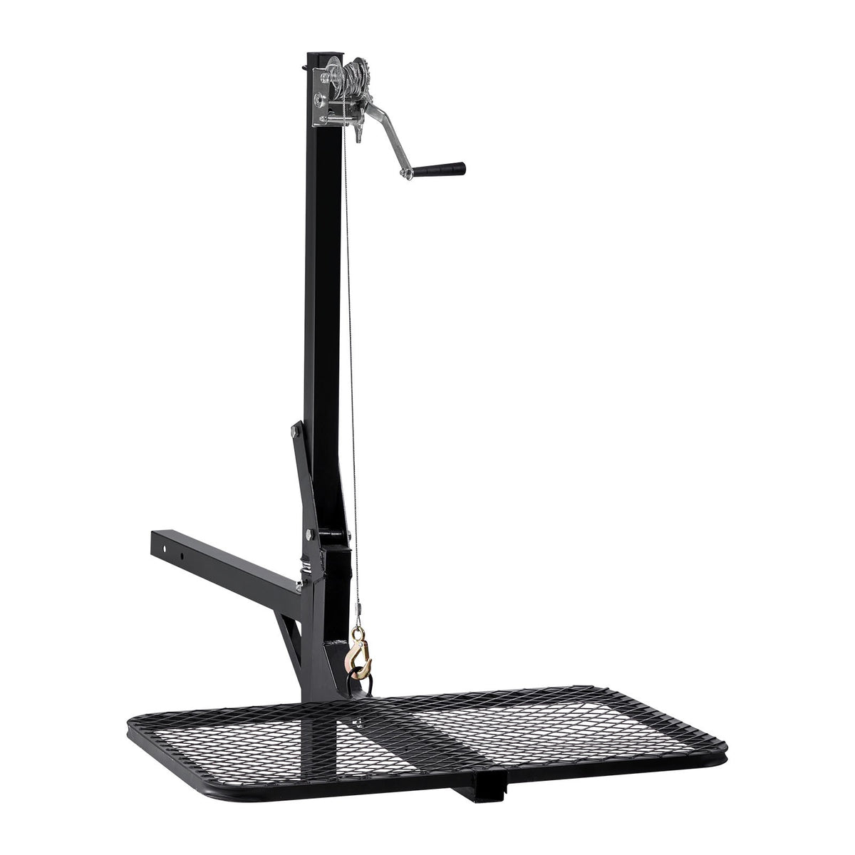 Hitch-Mounted Deer Hoist with Lift System Platform 300 lb Capacity