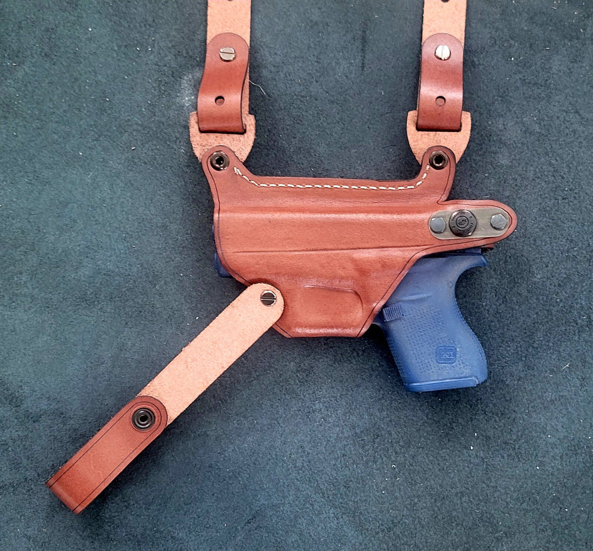 Leather Horizontal Shoulder Holster for Sig P365 P365X - Right Hand Fit