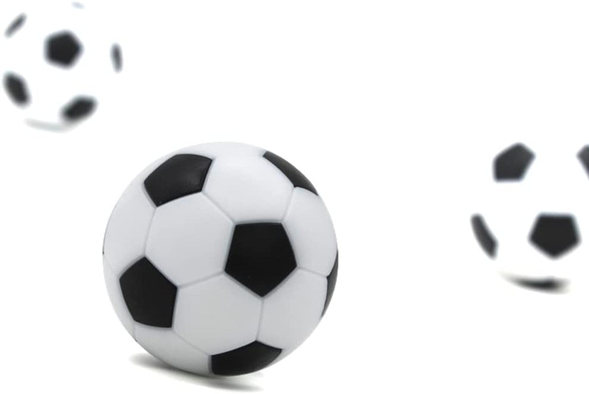 32mm Foosball Balls - 16 Pcs Official Mini Table Footballs, Black & White