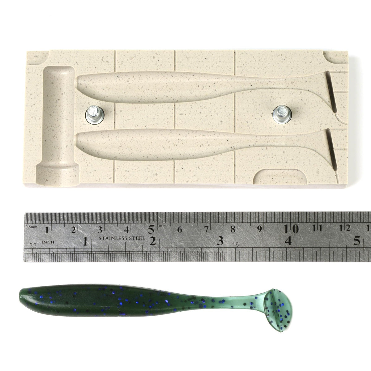 Soft Plastic Fishing Lure Mold for Injection Casting - 4'' Keitech Easy Shiner