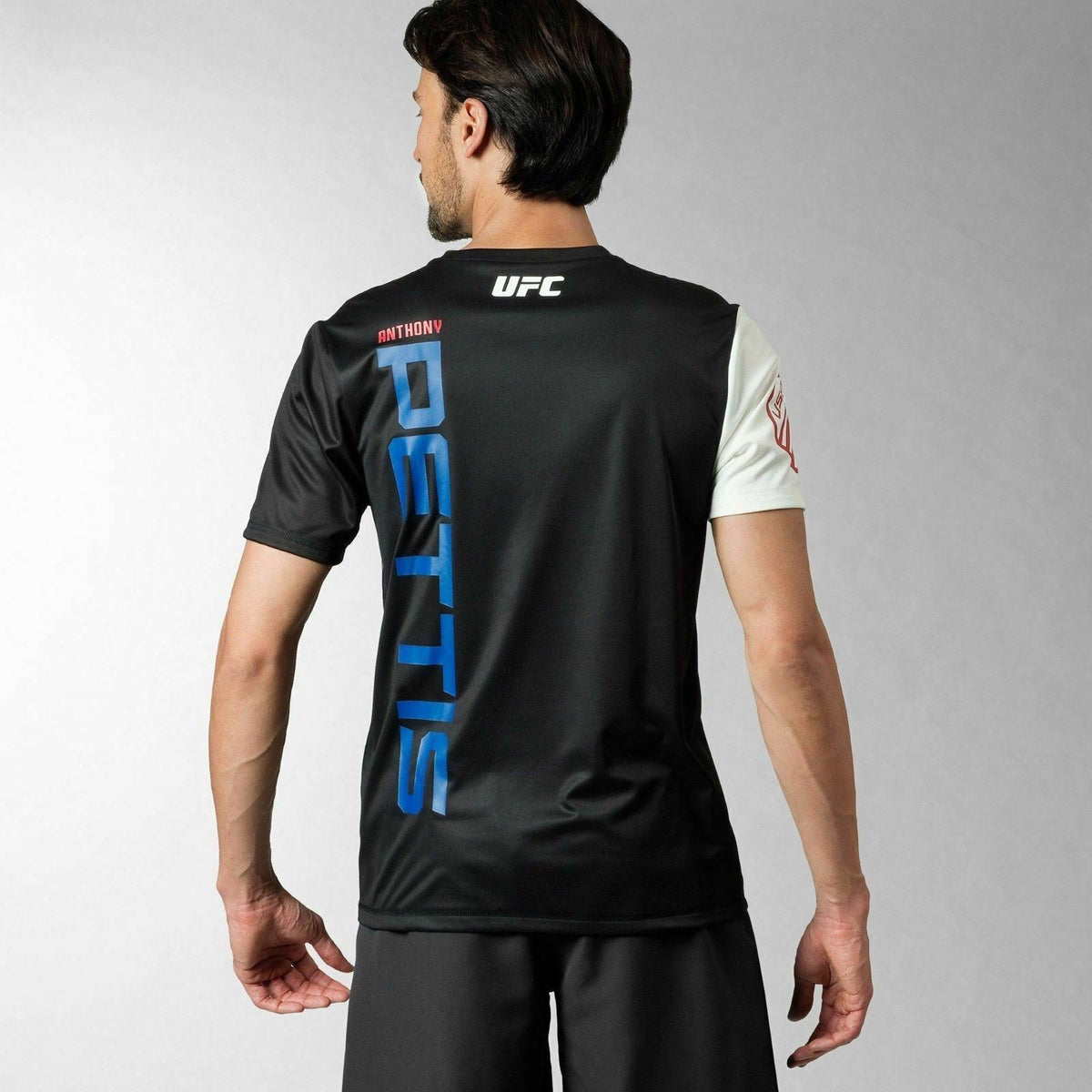 Men's UFC Jersey Reebok Anthony Pettis Style Black Chalk - Multiple Sizes