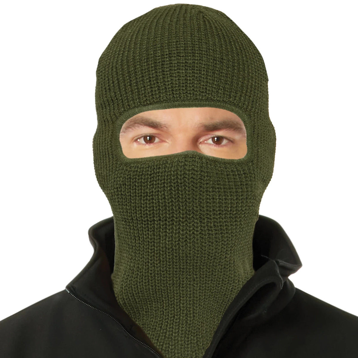 Winter Knit Face Mask with Single Hole for Ski Snowboarding Cold Weather
