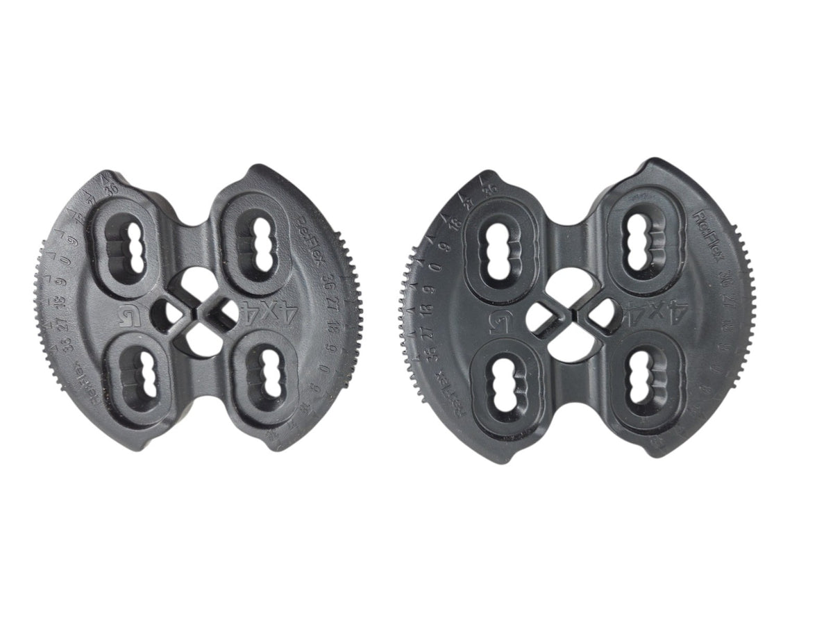 Snowboard Binding Discs for 4-Hole Re:Flex System - Black Pair
