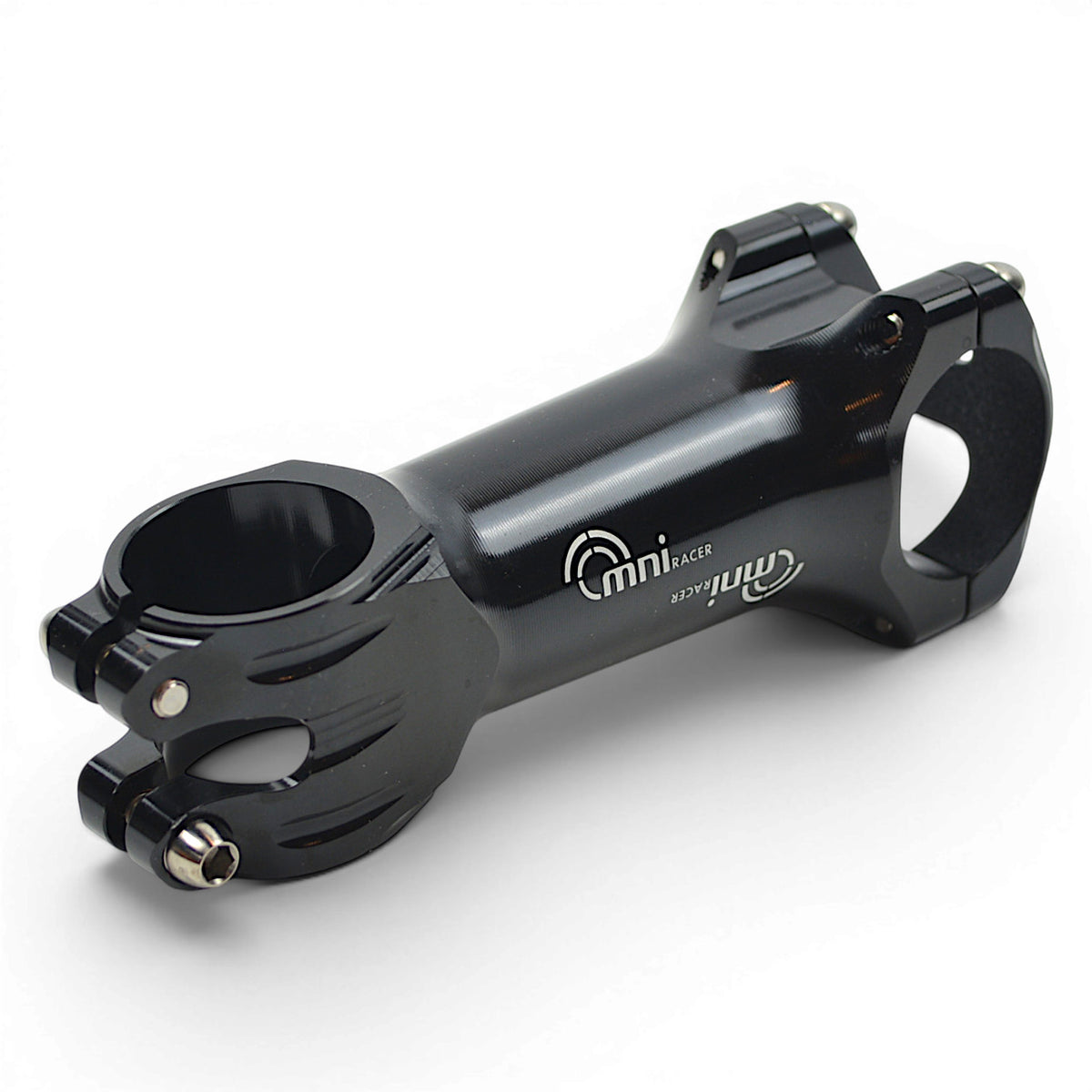 Lightweight Bicycle Handlebar Stem with Titanium Bolts - 31.8mm Black
