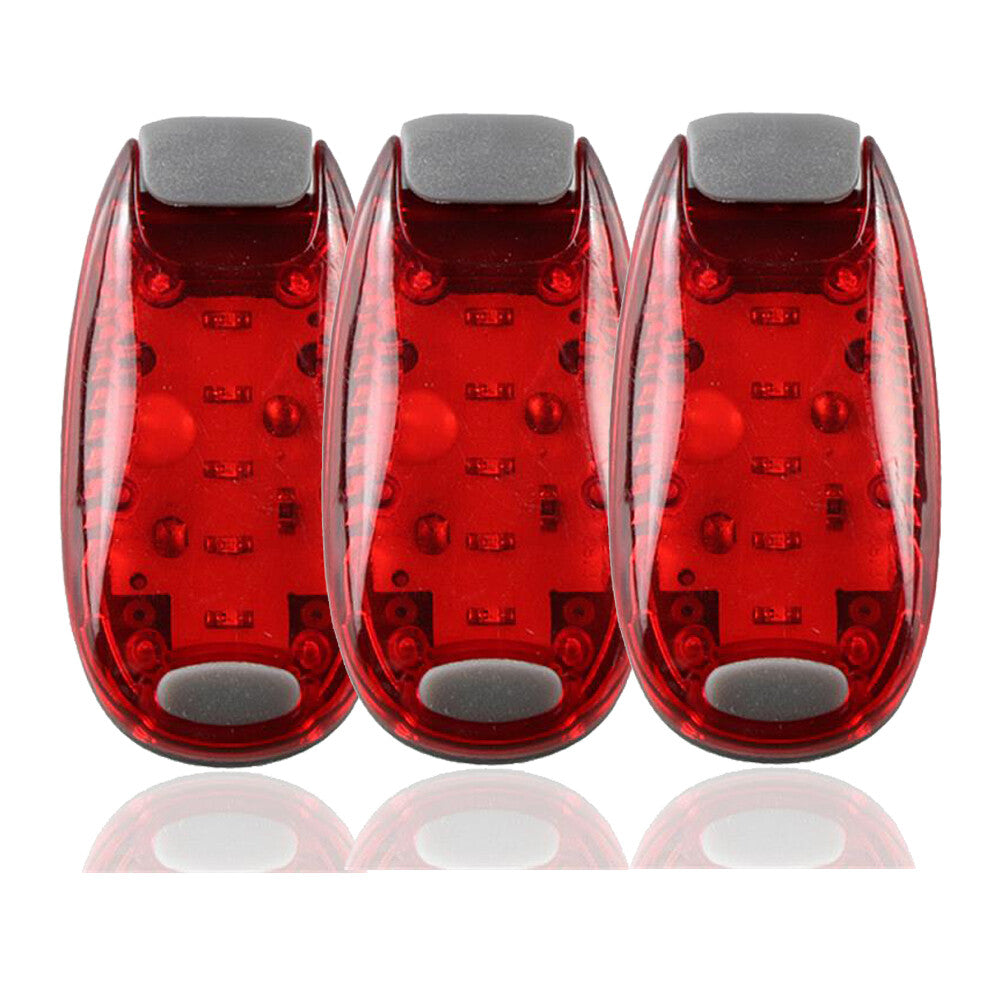 LED Safety Clip-On Lights for Running Cycling Walking - 1-4 Pack