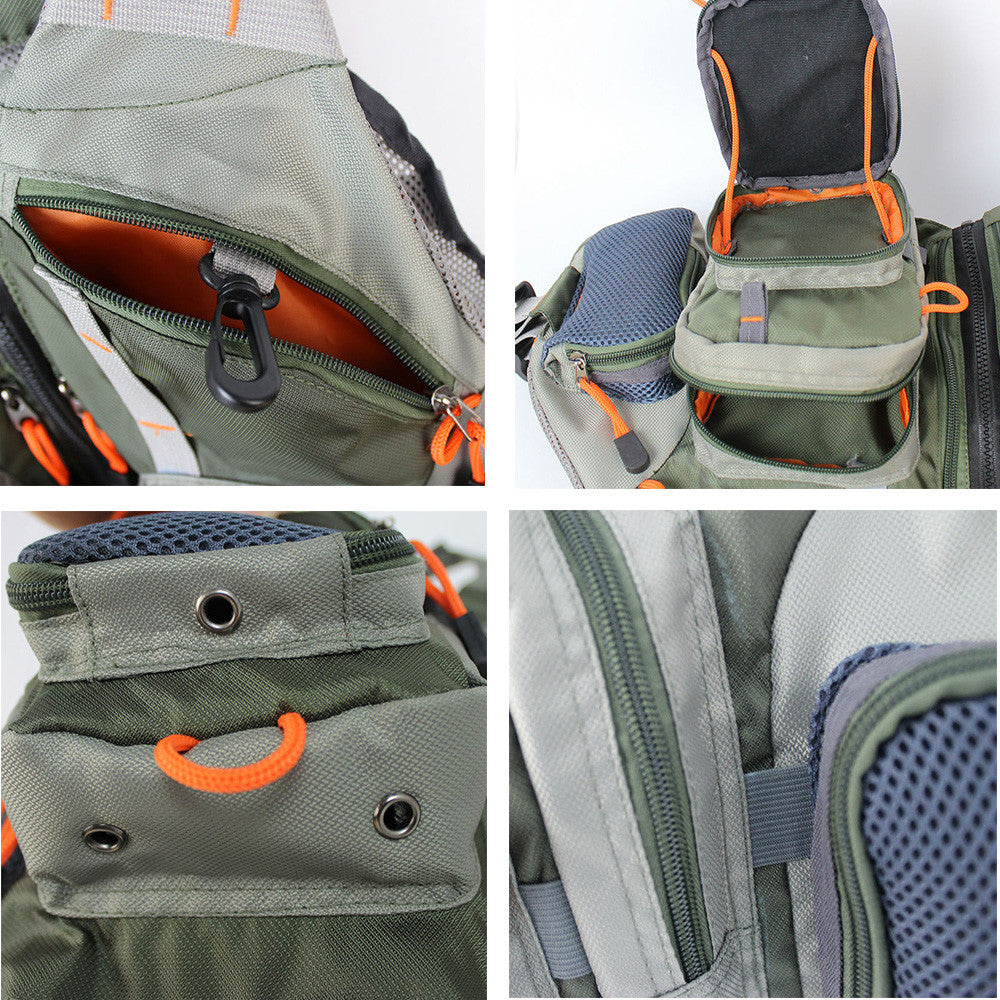 Fly Fishing Vest Pack for Men Adjustable Breathable Multi-Pocket Fishing Vest