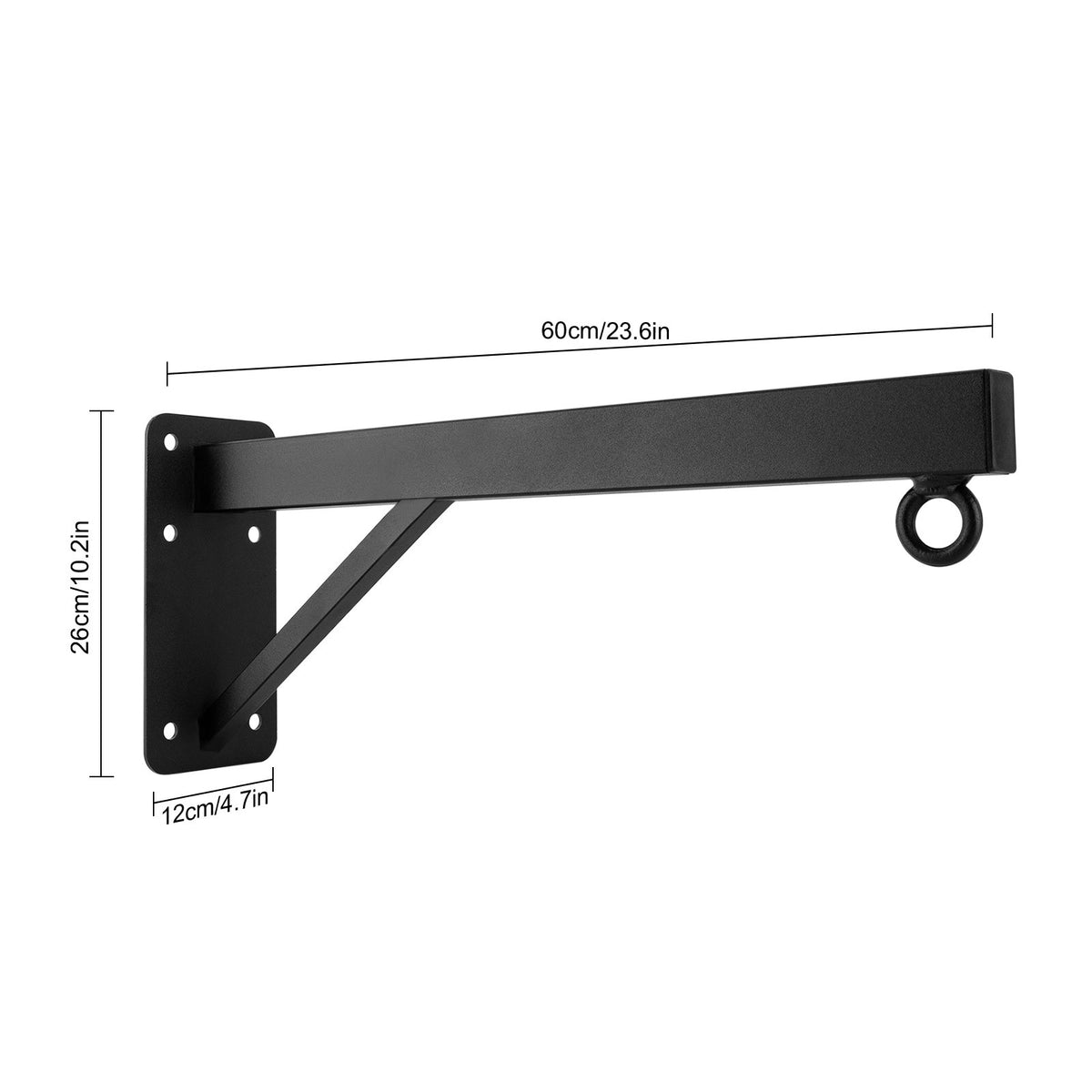 Heavy Duty Steel Boxing Bag Hanger Wall Mount Bracket - 330lbs Capacity