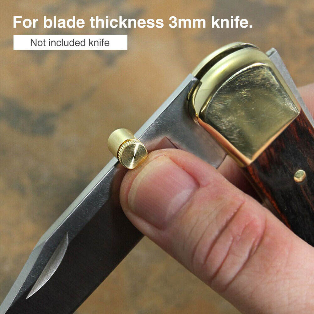 4Pcs Brass Thumb Studs for Folding Knives - Buck 110 & More
