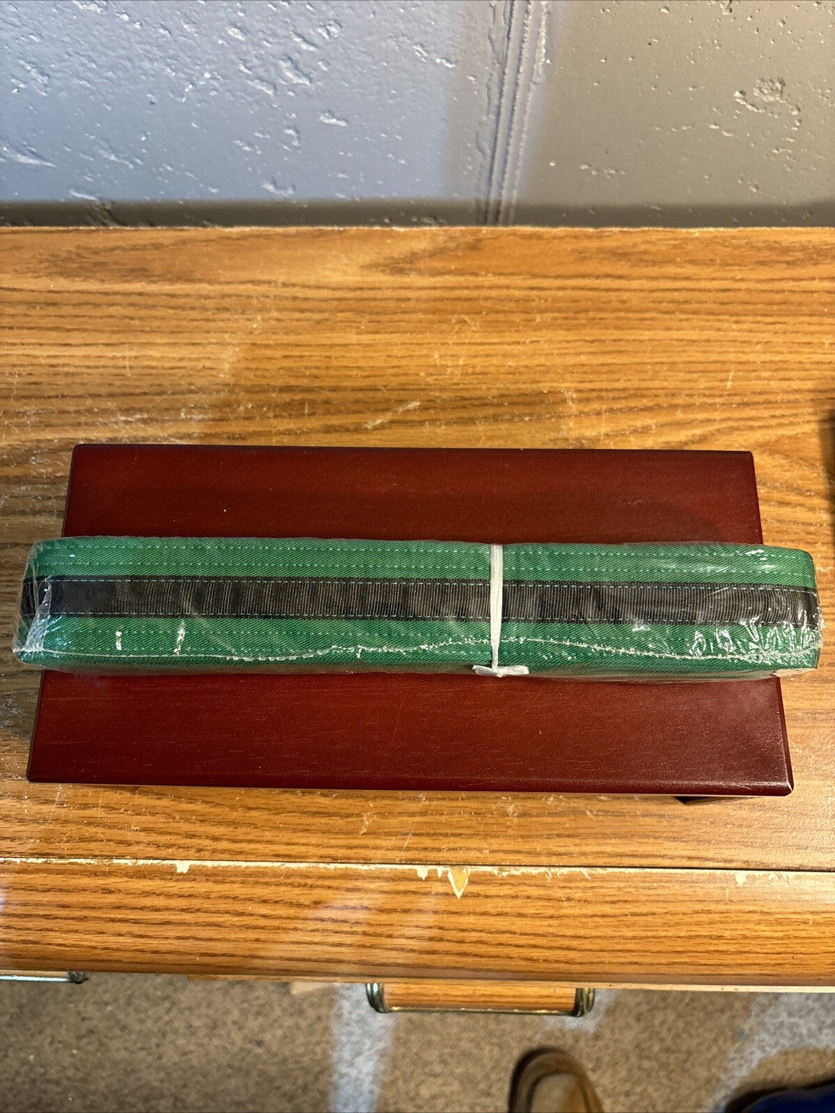 Martial Arts Green Double Wrap Belt with Black Stripe - Size 3