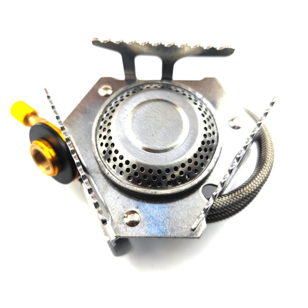 3900W Portable Camping Gas Stove with Propane Adapter, Windproof & Lightweight