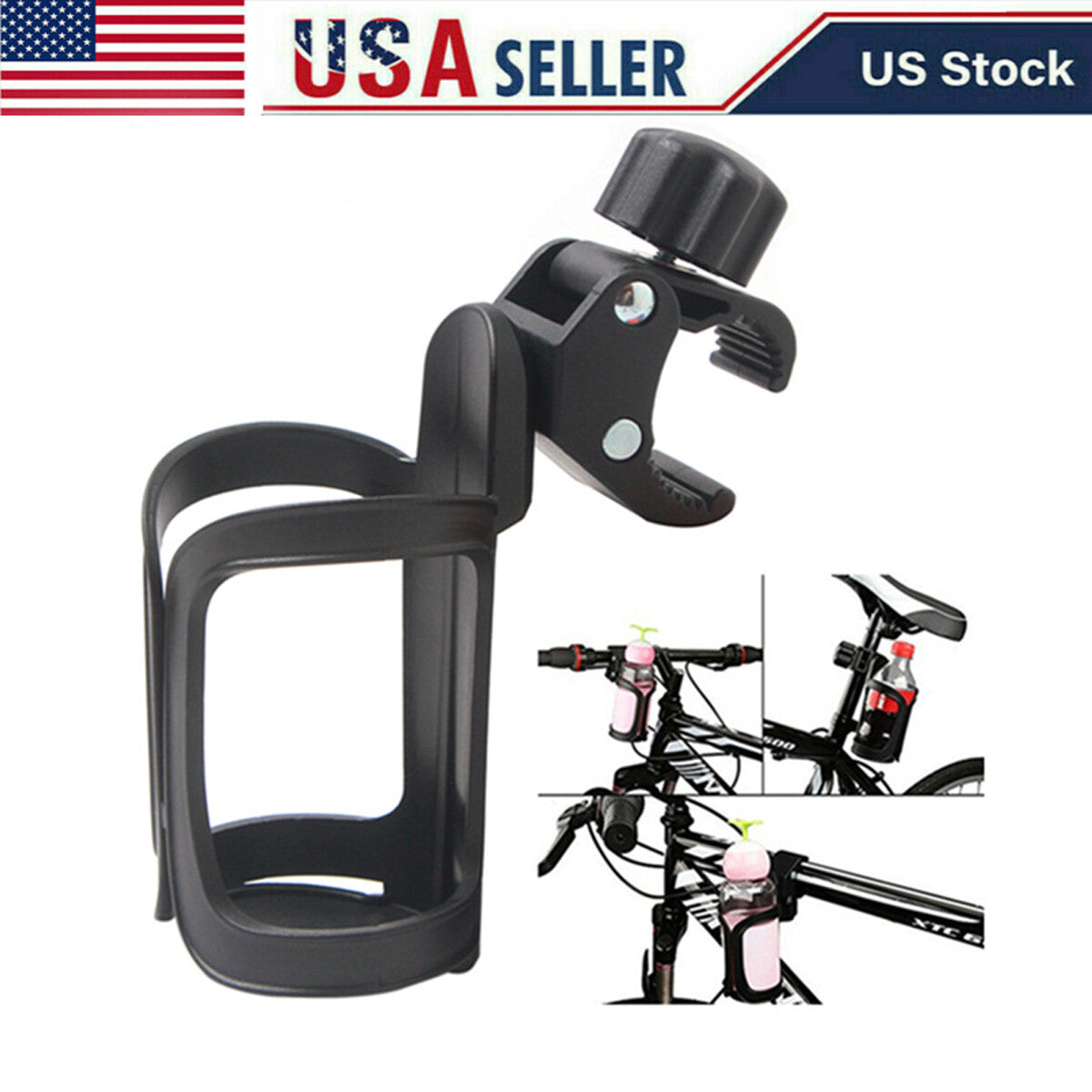Bike Cup Holder Bicycle Water Bottle Cage Mount for Handlebar