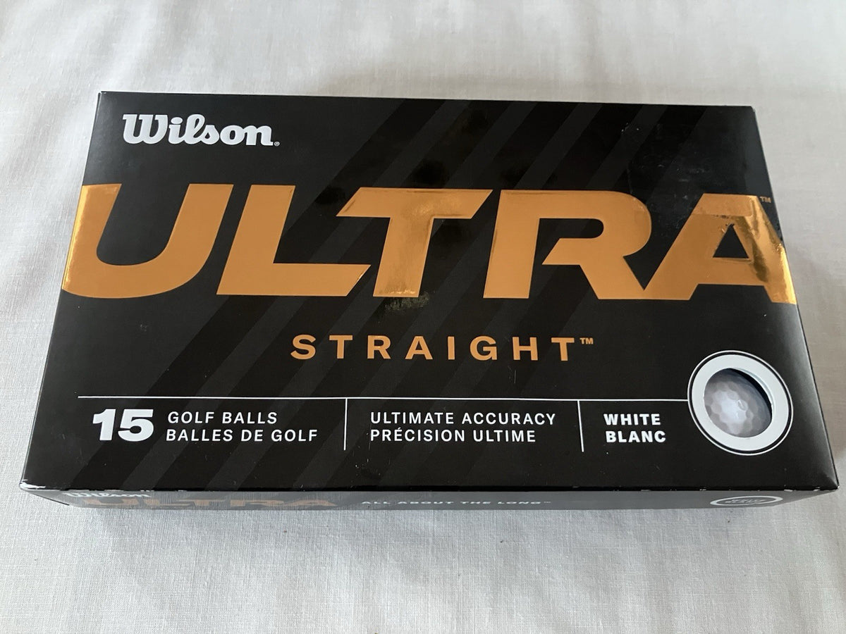 Wilson 15 Pack Ultra Straight White Long Distance Golf Balls