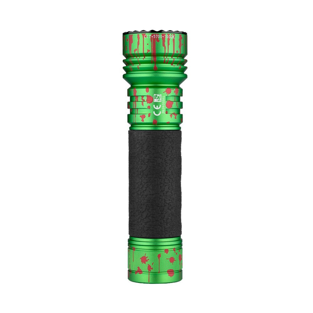 High Power LED Flashlight 4600 Lumens with Holster - Zombie Green, Waterproof, Heavy Duty