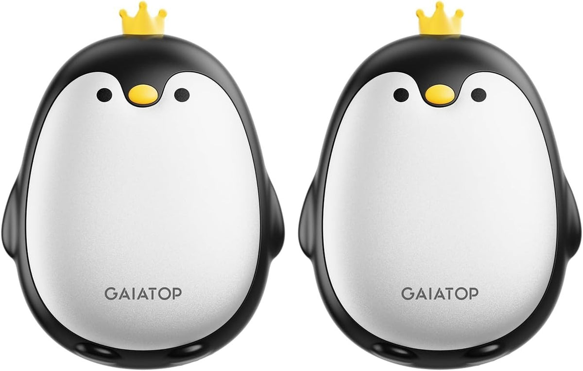 Portable Magnetic Hand Warmers Set - Fast Heating Penguin Design for Outdoors