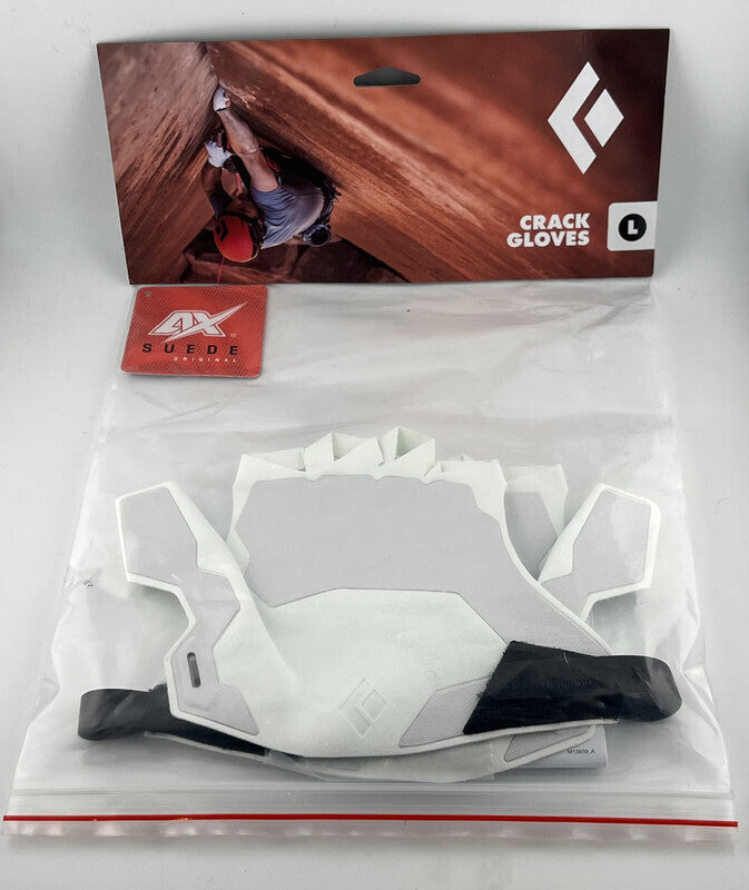 Unisex Rock Climbing Gloves White Large - Crack Gloves by Black Diamond