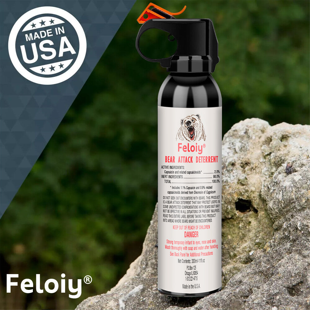 Bear Spray 11oz Powerful Fog Deployment with Holster - Strongest Legal Formula