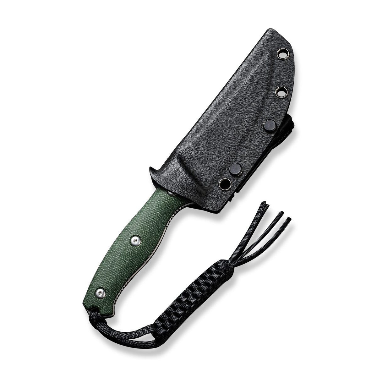 Fixed Blade Survival Knife with Green Micarta Handle and Nitro-V Steel Blade