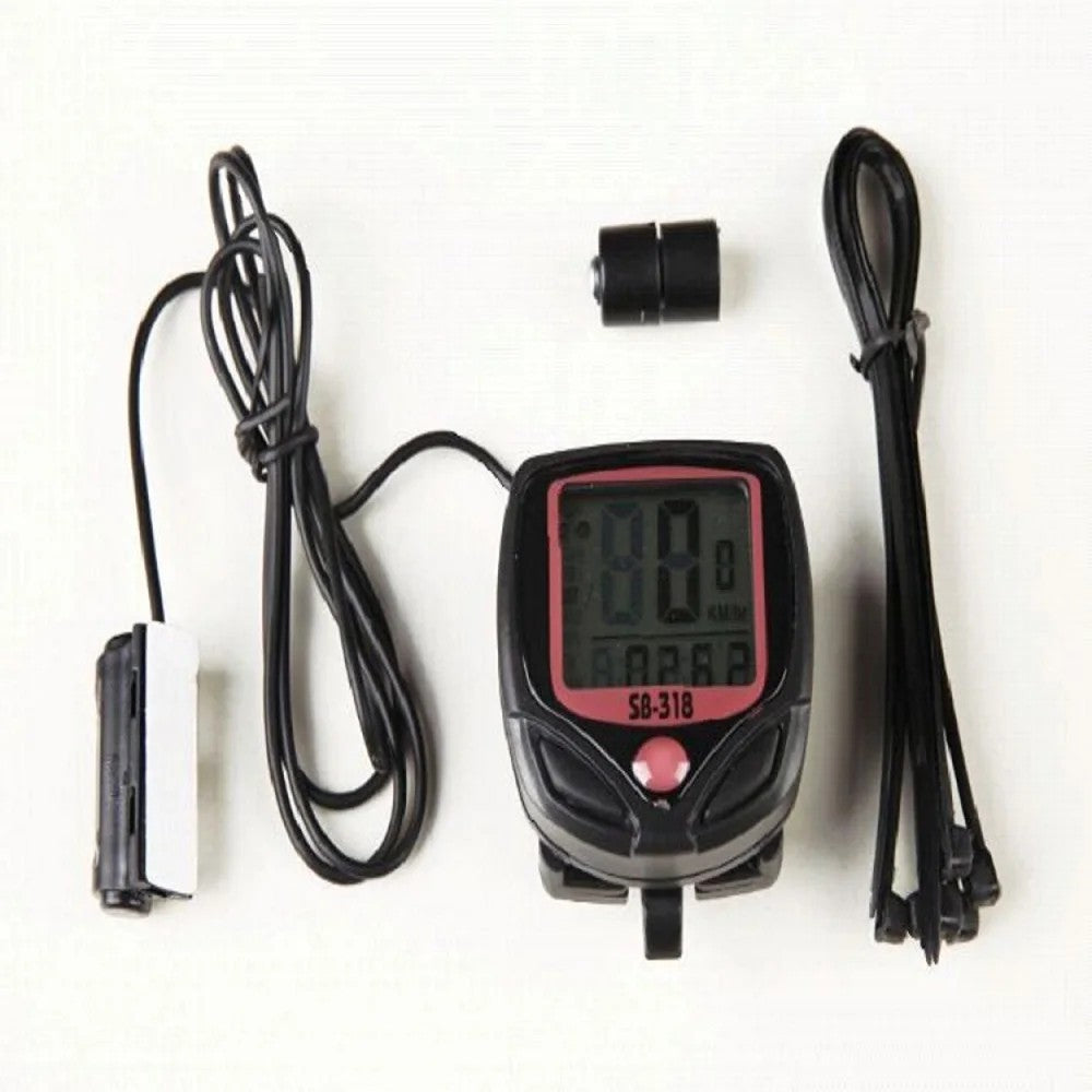 Digital Bicycle Speedometer Odometer with Waterproof LCD, MPH & KMH