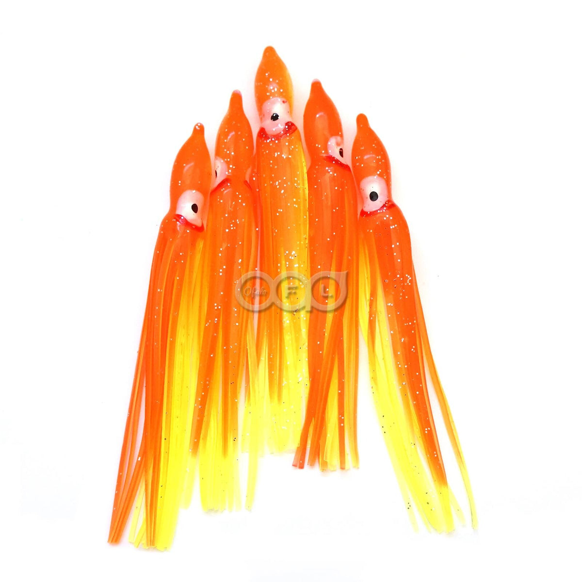 Artificial Soft Plastic Fishing Skirts 4.5-inch Octopus Fish Lures Bait Lot