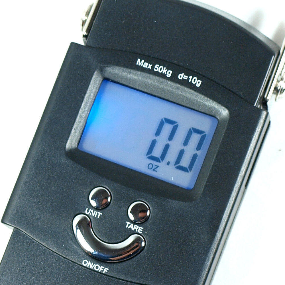 Digital Hanging Scale 50kg/110lb Travel Luggage & Fishing Scale - Accurate 10g