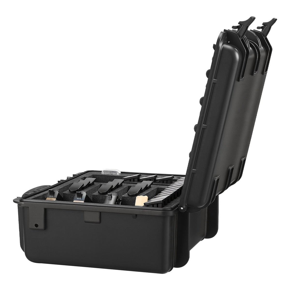 Hard Pistol Case with Foam Interior - Secure, Waterproof Gun Storage 18.7x12.5x7.5in