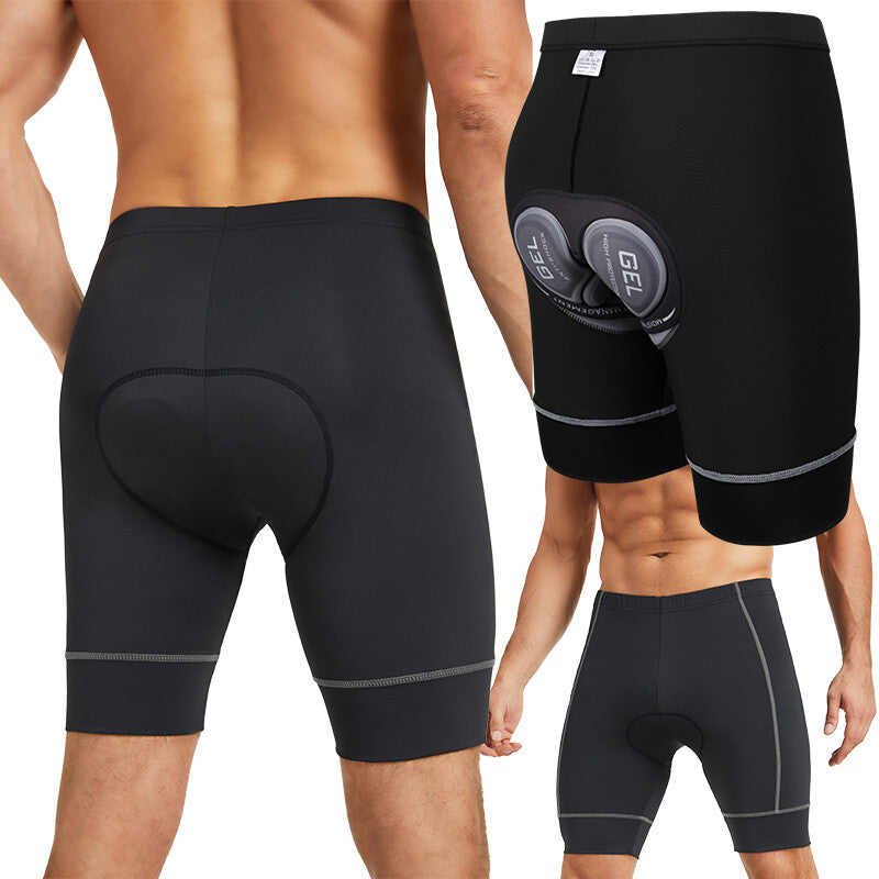 Men Padded Cycling Shorts with 5D Gel Padding - Breathable Biking Tights