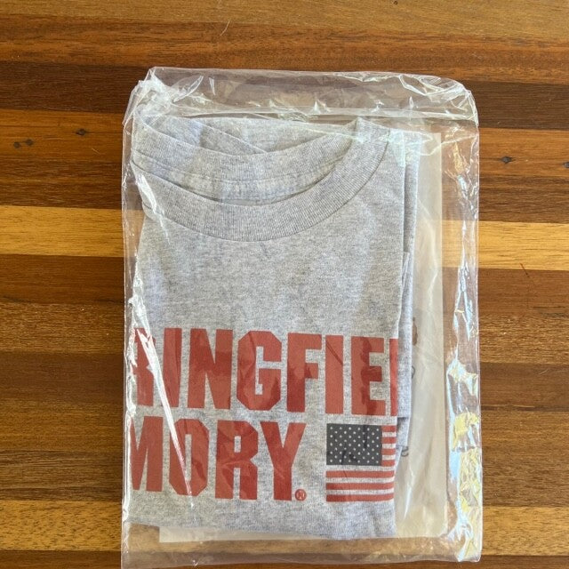 US Flag Graphic T-Shirt for Men Women - Springfield Armory Style, Heather Gray, S-2XL