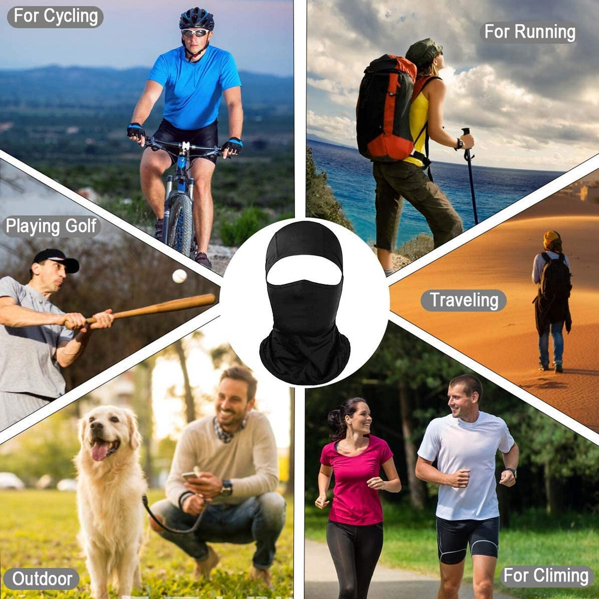 Balaclava Tactical Ski Mask UV Protection Face Cover for Men Women