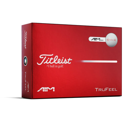 Titleist TruFeel Aim 360 2026 Golf Balls - Long & Soft, 1 Dozen