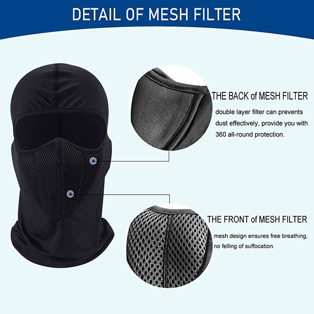 Breathable Windproof Full Face Mask for Ski Motorcycle Hunting Balaclava