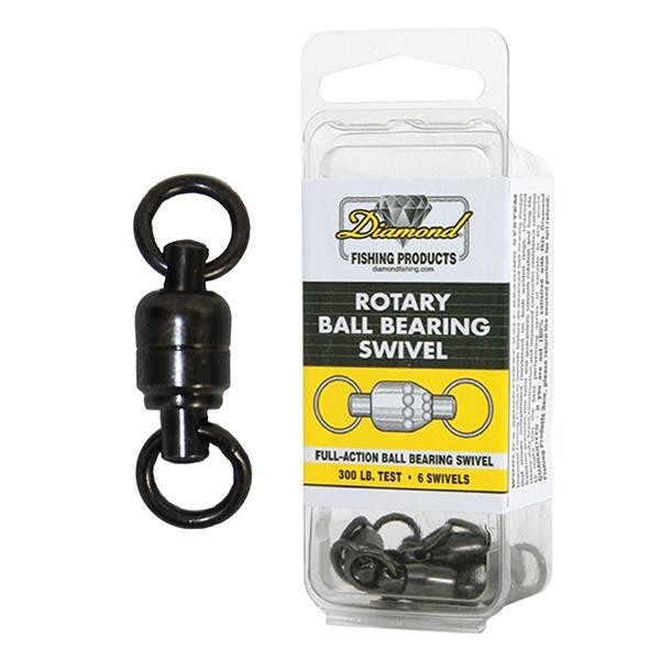 Heavy-Duty Offshore Fishing Swivels with Ball Bearing Rotation - Multiple Sizes
