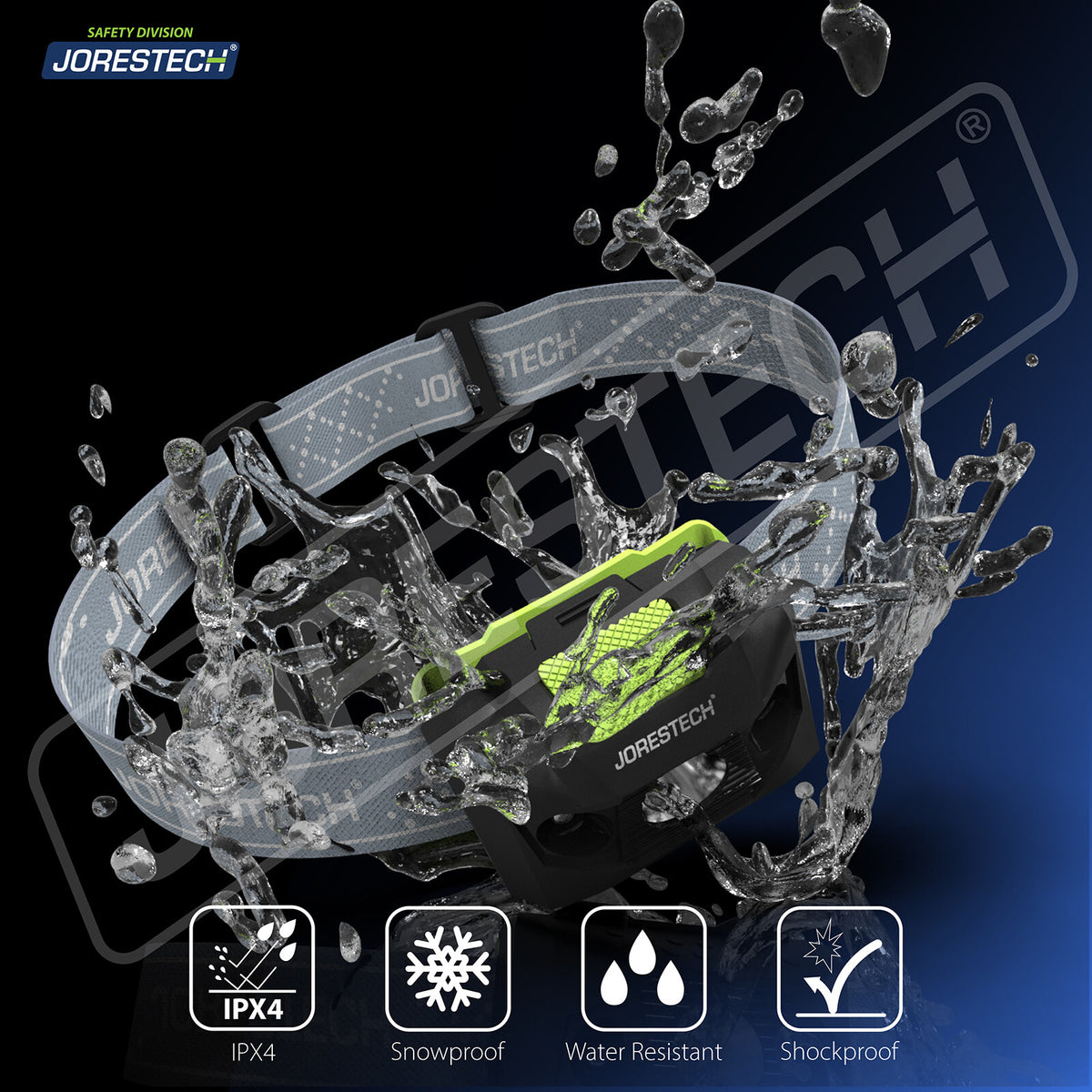 LED Headlamp Head Light Waterproof Head Band Outdoor Flashlight - JORESTECH