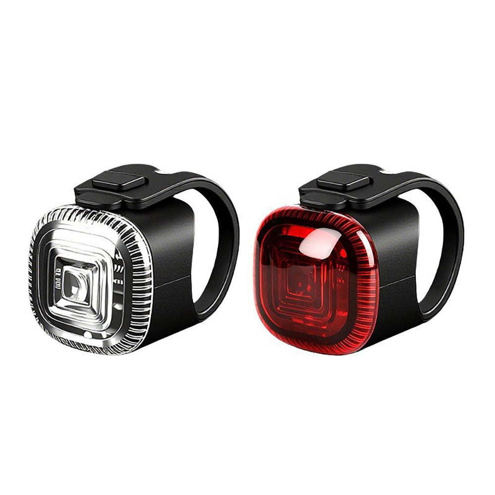 Rechargeable USB Bike Lights Set - Front and Rear LED Safety Kit