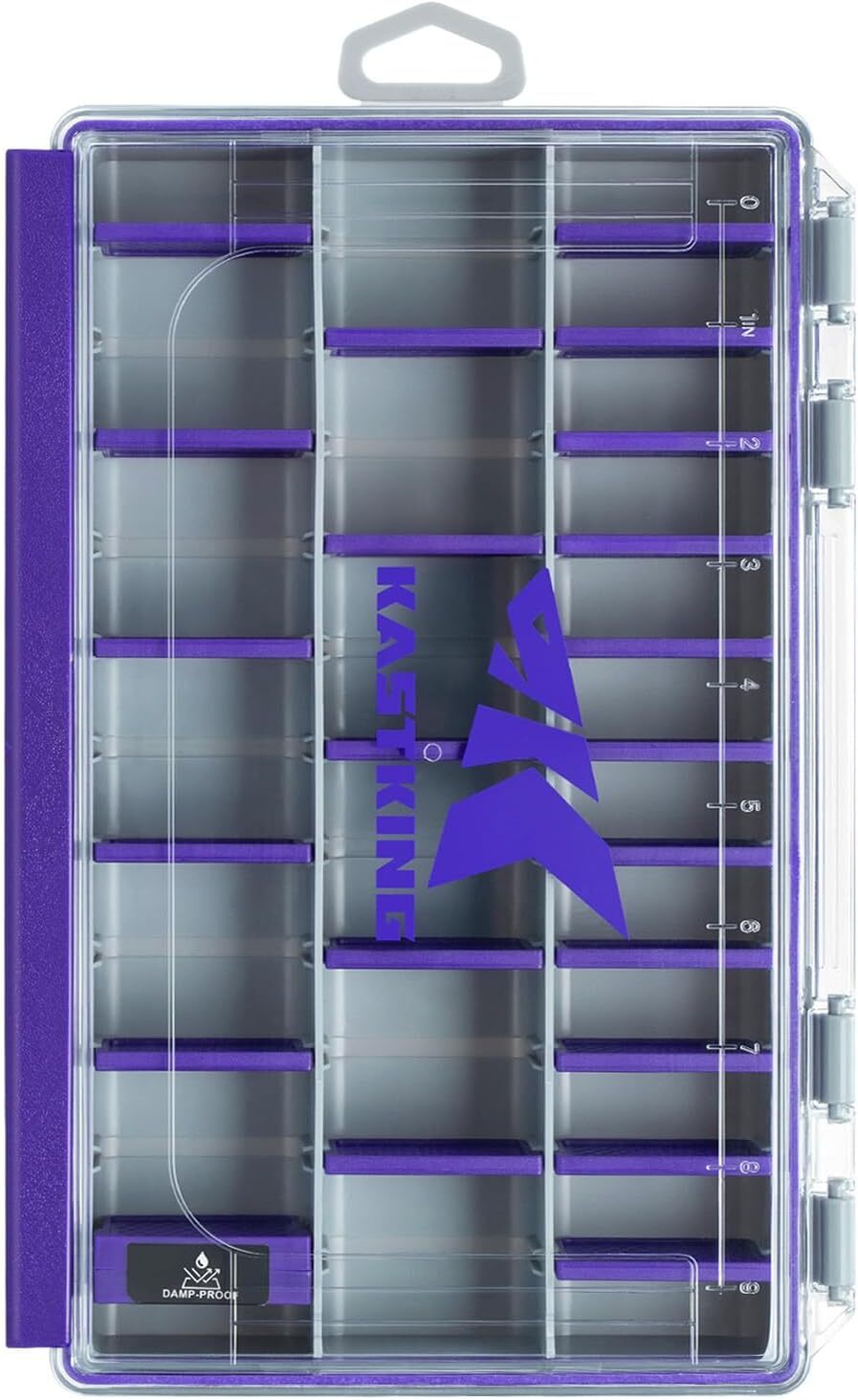 Waterproof Fishing Tackle Box with Removable Dividers - Multiple Sizes