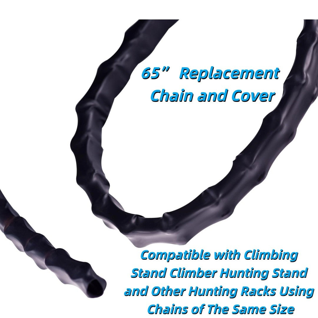 65-inch Hunting Tree Stand Replacement Chain with Cover - Climbing Equipment Accessory