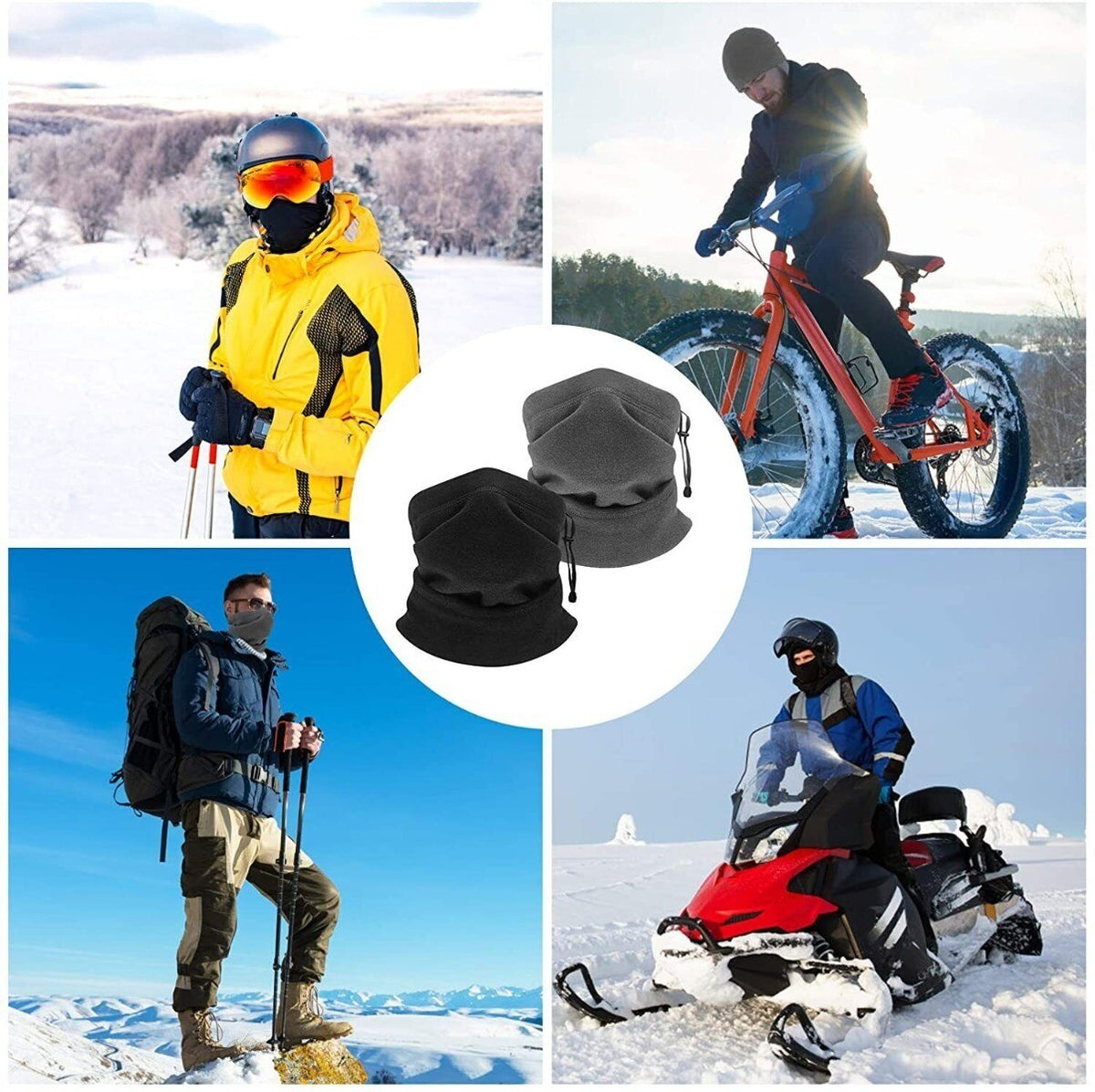 Unisex Breathable Face Cover Neck Gaiter for Cycling and Outdoor Activities