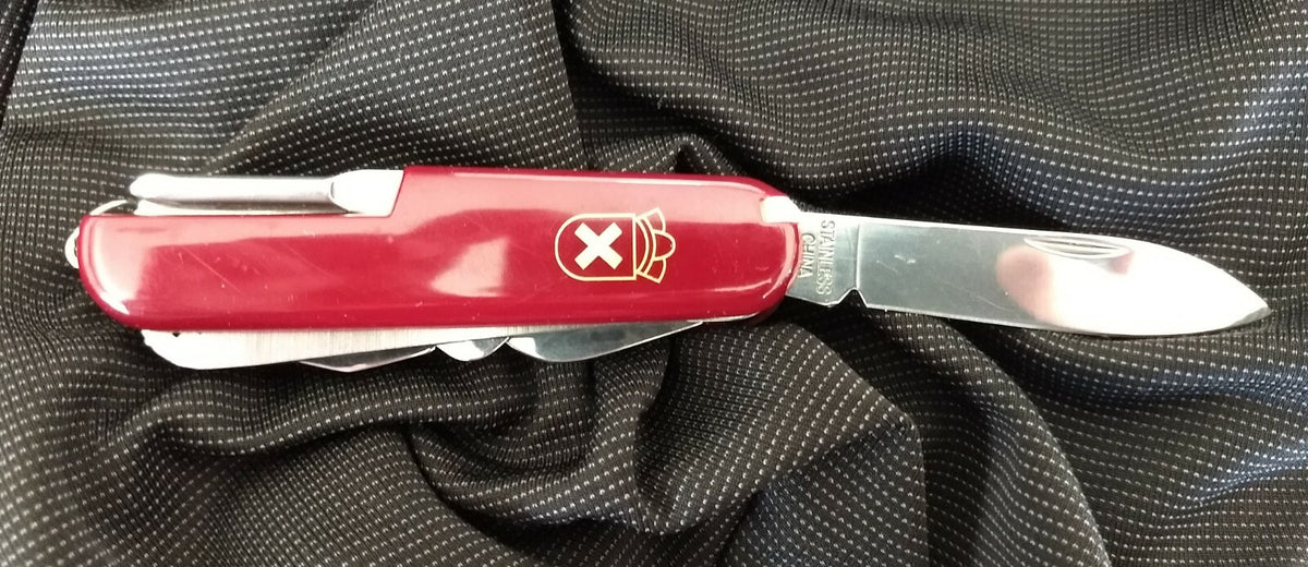 Camping Pocket Knife with 13 Tools - Multi-Tool for Outdoors & Hiking
