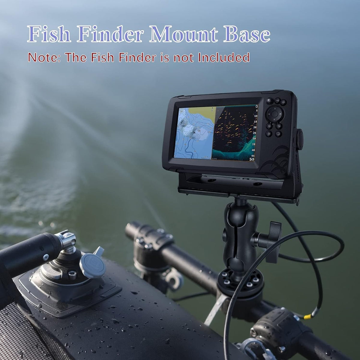 Adjustable Fish Finder Mount with 360° Swivel for Kayak Canoe