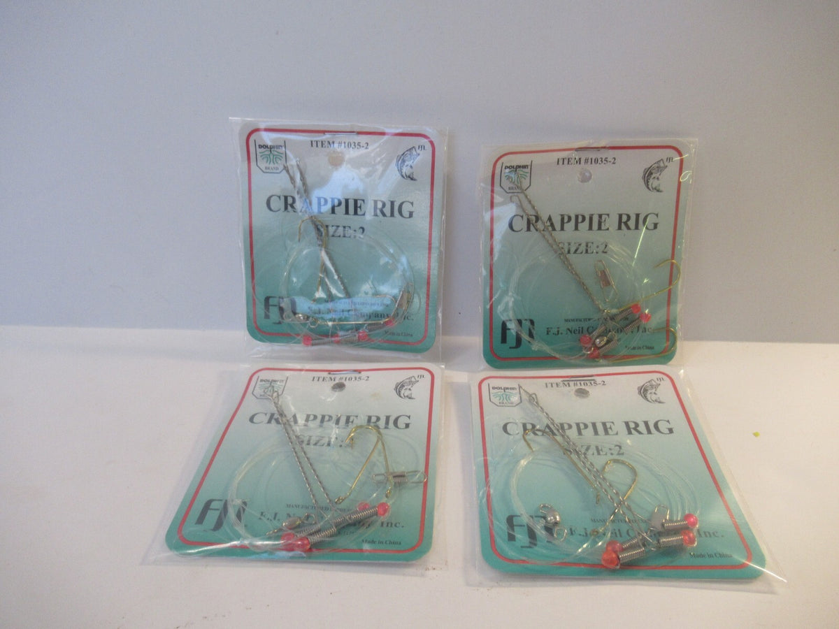 Crappie Panfish Fishing Rig Set - High Low Dropper Rigs for Freshwater Fish