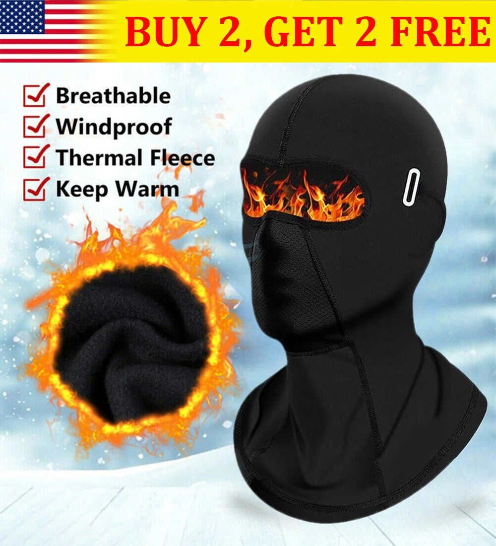 Winter Balaclava Face Mask with Fleece Windproof Neck Warmer for Skiing & Outdoor Sports