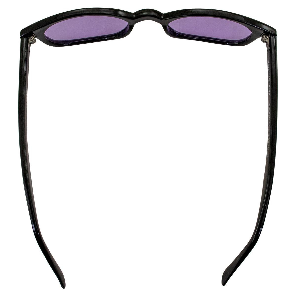 Purple Motorcycle Sunglasses with Pouch - Larger Fit for Bikers