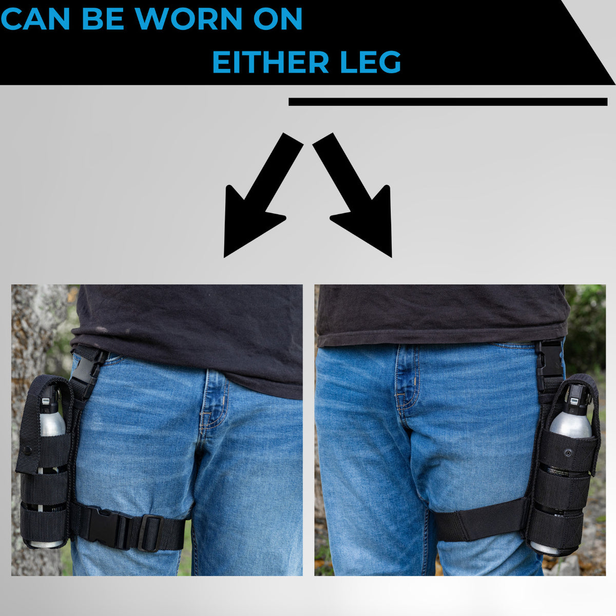 Drop Leg Holster for Tactical Gear - Heavy Duty Ballistic Nylon Adjustable Fit